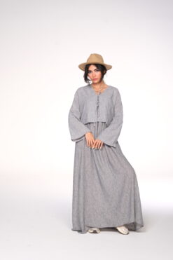 پیراهن ساحلی رویه دار کد 011327