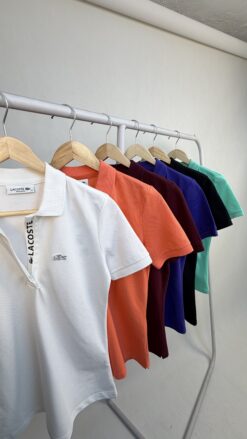 تیشرت نیم زیپ LACOSTE کد 020069