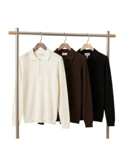 بافت نیم زیپ LACOSTE کد 020293